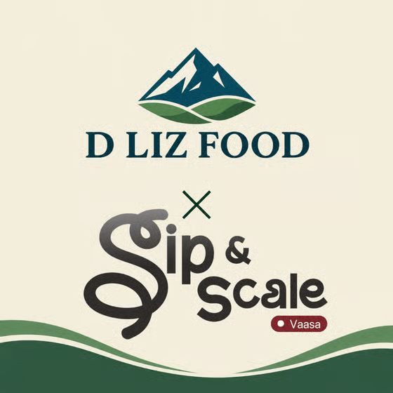 D Liz x Sip and Scale: Founder Story and Networking event poster