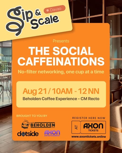 Cartel del evento Sip & Scale Davao: Sesión 3