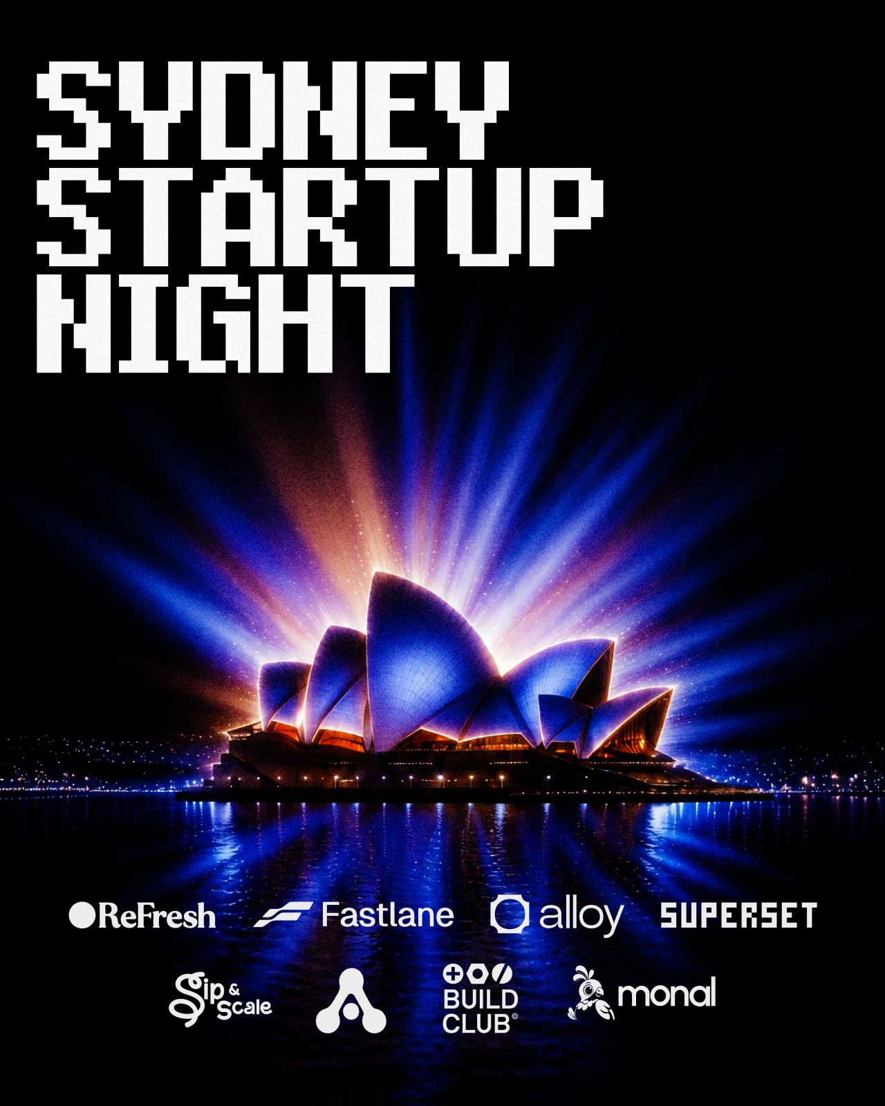 Sydney Startup Night event poster